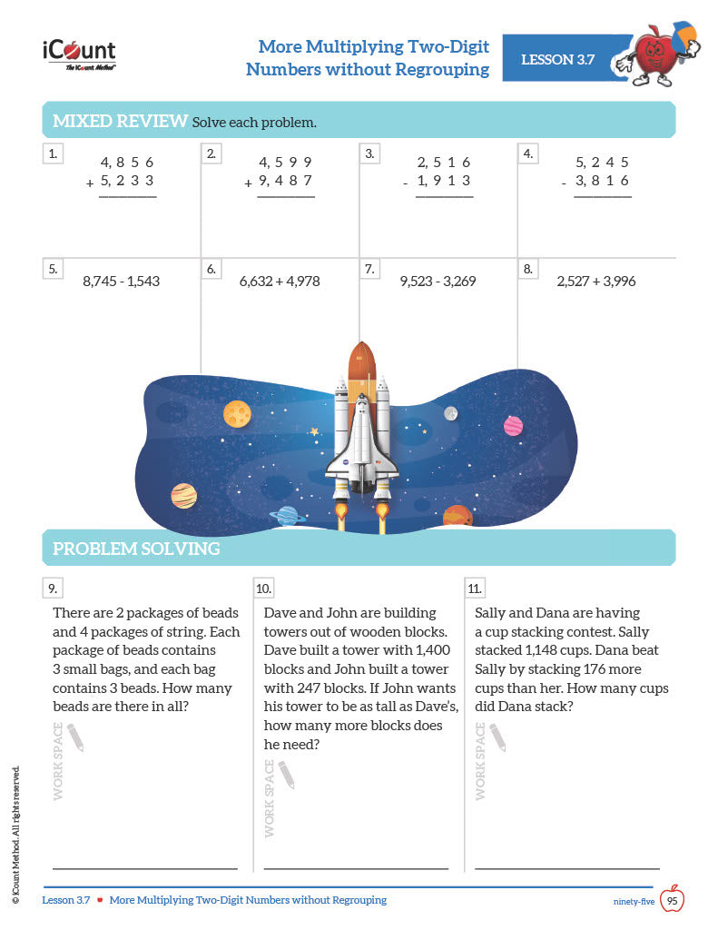 Level Gray Math Workbook, Essential Line image 3