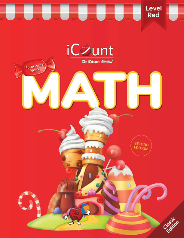 The iCount Method® Level Red Math Homework Book, Classic Edition, 2.0