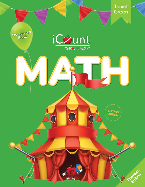 The iCount Method® Level Green Math Homework Book, Premium Edition, 2.0