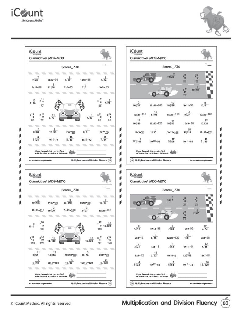 Multiplication & Division Fluency Workbook Teacher's Edition, Fluency Series image 5