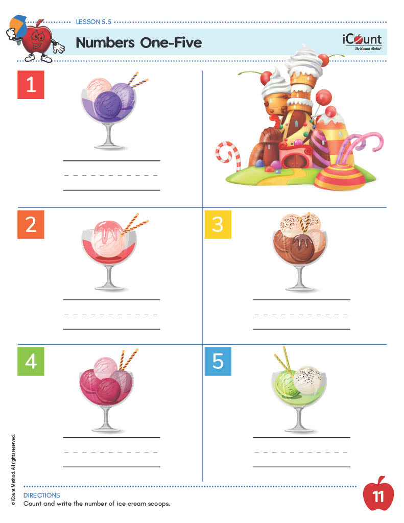 Level Pink Math Workbook, Classic Line image 4