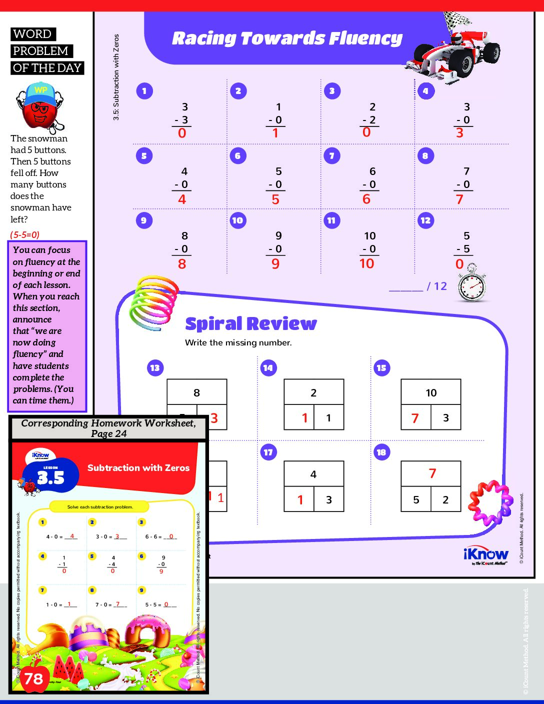 Math Workbook Teacher's Edition, iKnow Red Edition image 3