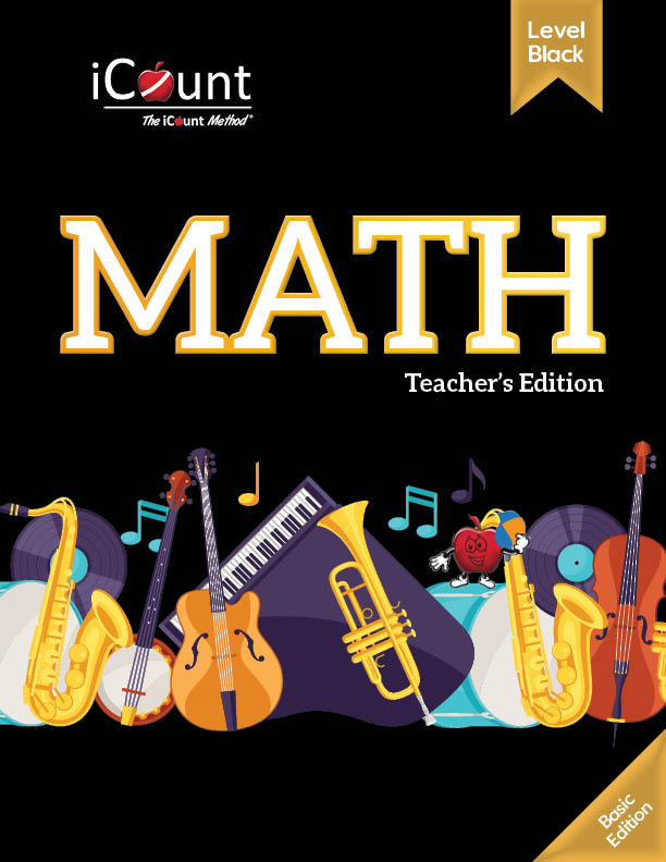 Teacher's Guide for the iCount Method® Level Black Math Book, Basic Edition