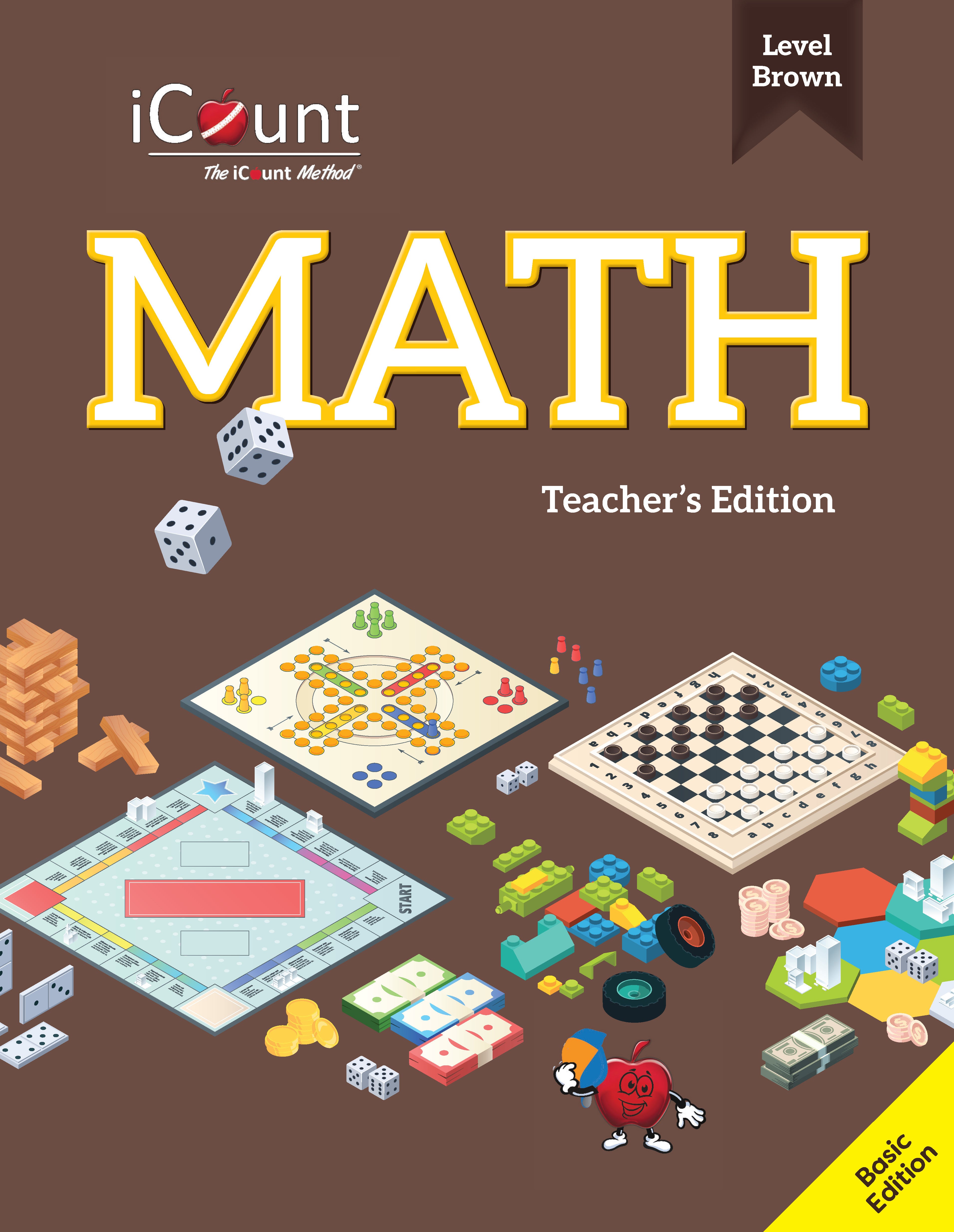 Teacher's Guide for the iCount Method® Level Brown Math Book, Basic Edition