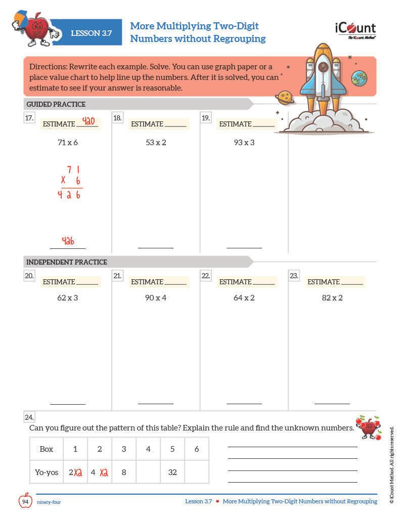 Level Gray Math Workbook, Essential Line image 2