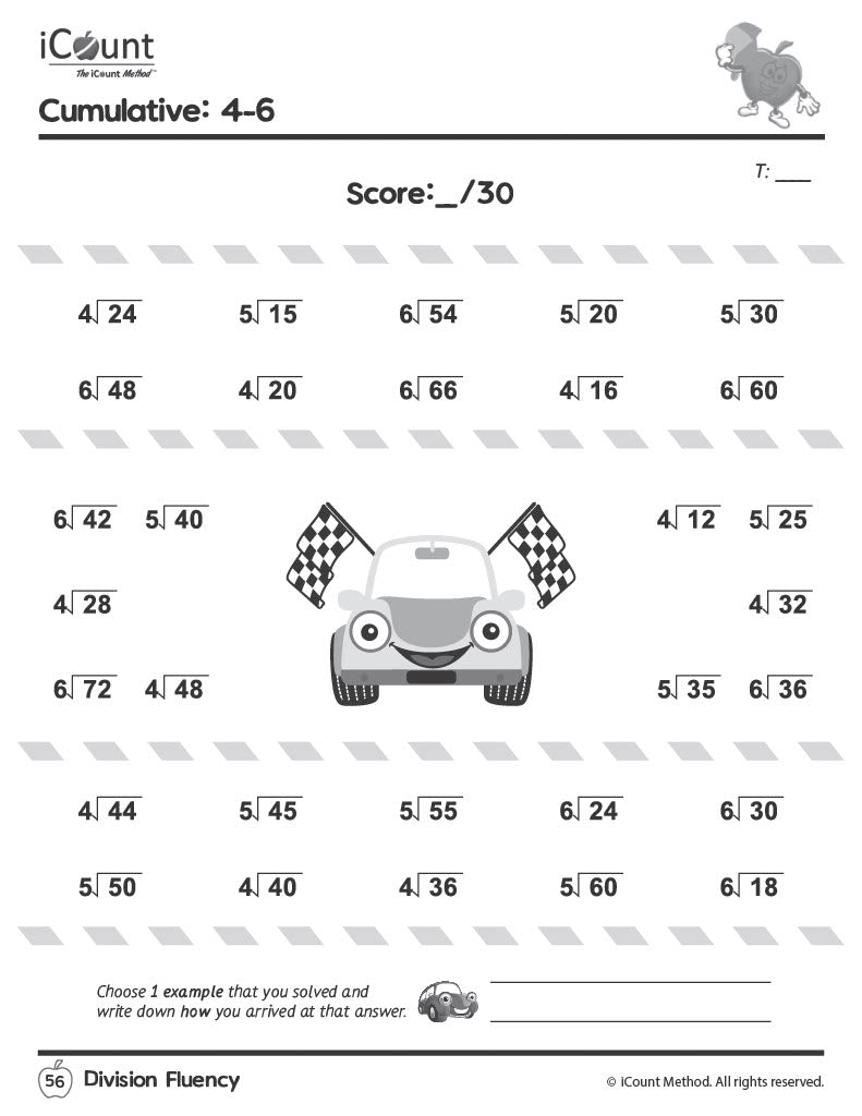 Division Fluency Workbook, Fluency Series image 2