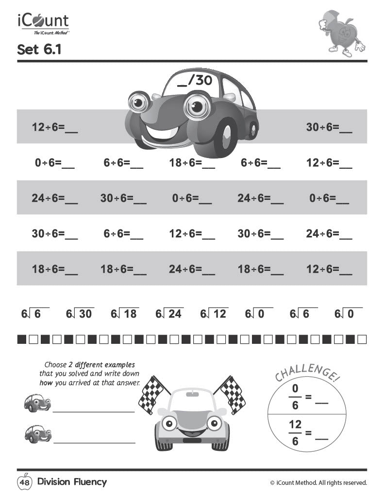 Division Fluency Workbook, Fluency Series image 1
