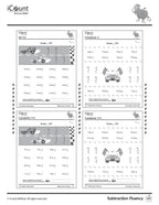 Subtraction Fluency Workbook Teacher's Edition, Fluency Series image 2