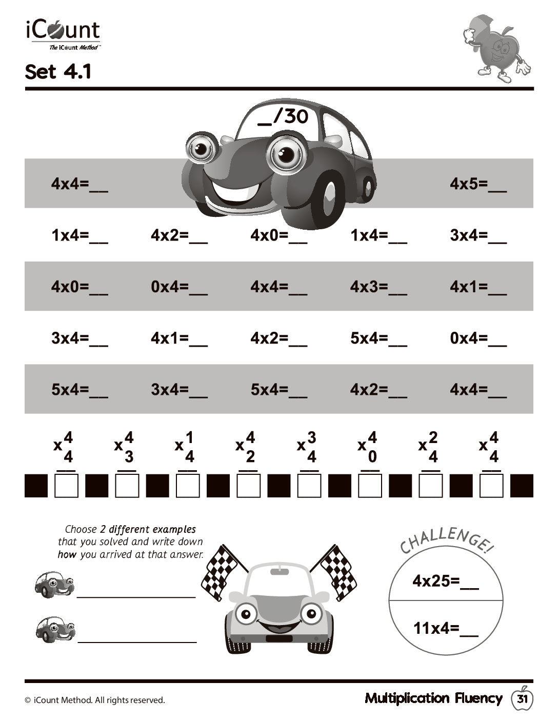 Multiplication Fluency Workbook, Fluency Series image 1