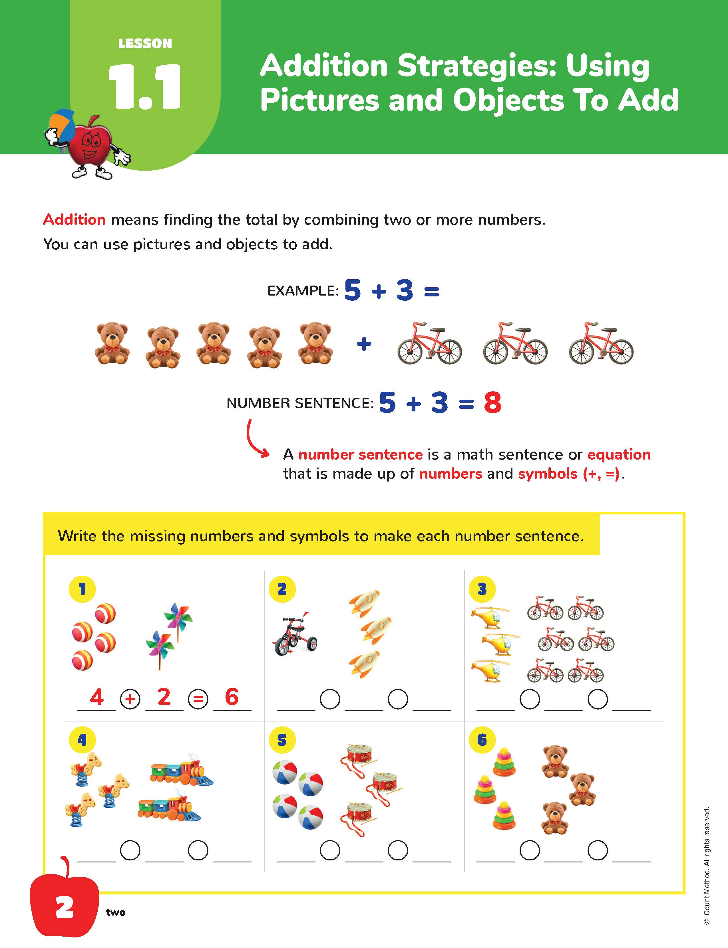The iCount Method® Level Green Math Book, Classic Edition, 2.0