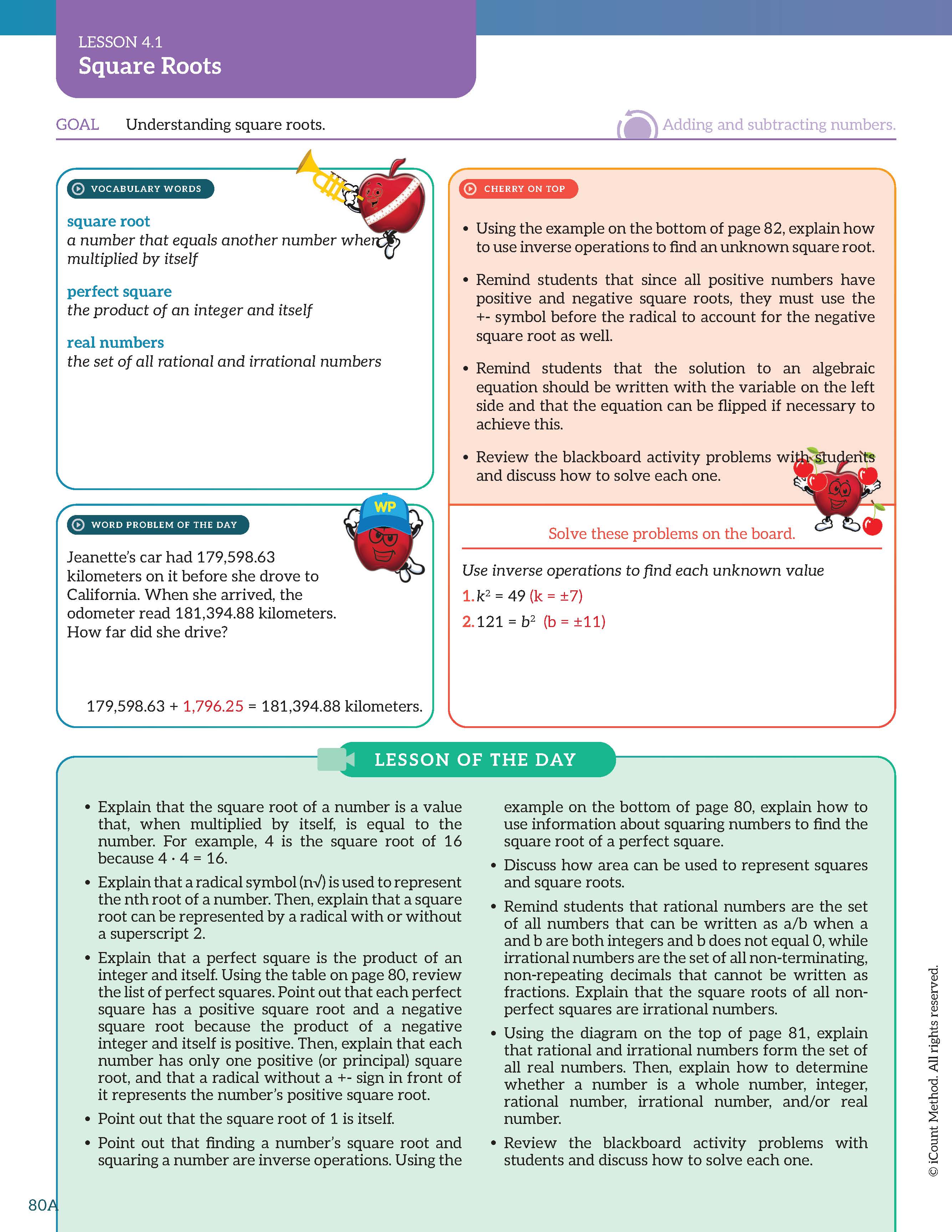 Teacher's Guide for the iCount Method® Level Orange Math Book, Premium Edition