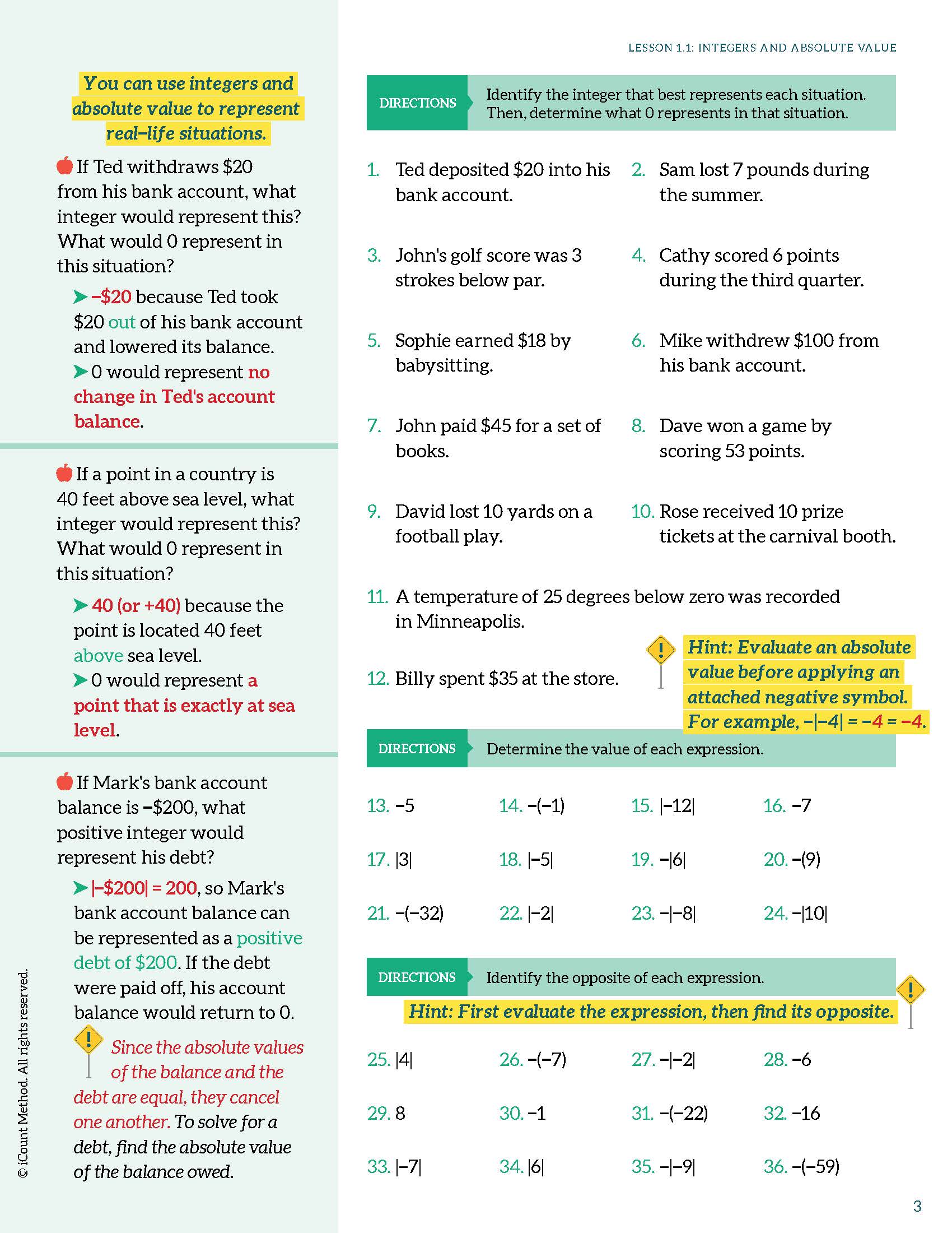 The iCount Method® Level Purple Math Textbook, Premium Edition (Hardcover)