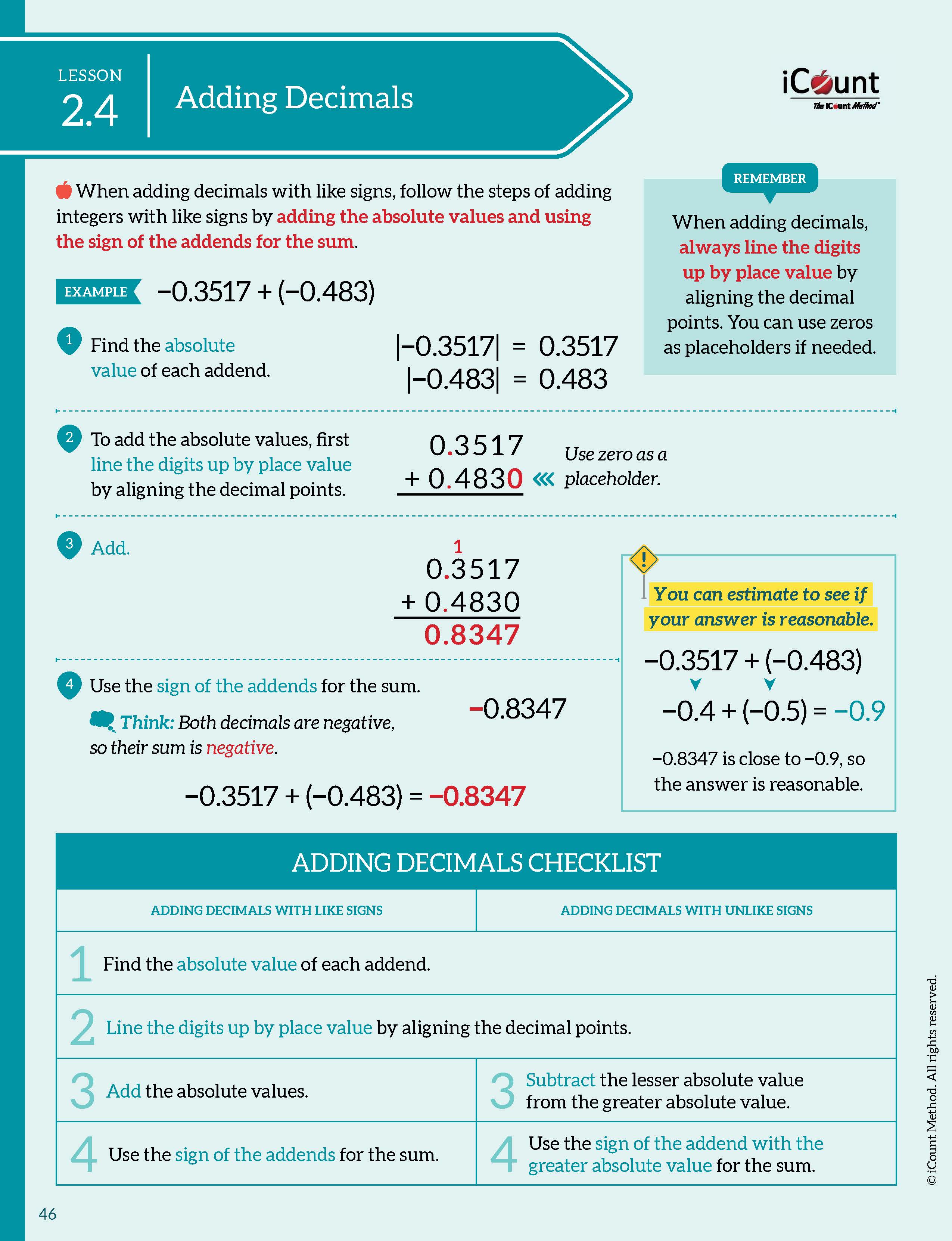 The iCount Method® Level Purple Math Textbook, Premium Edition (Hardcover)