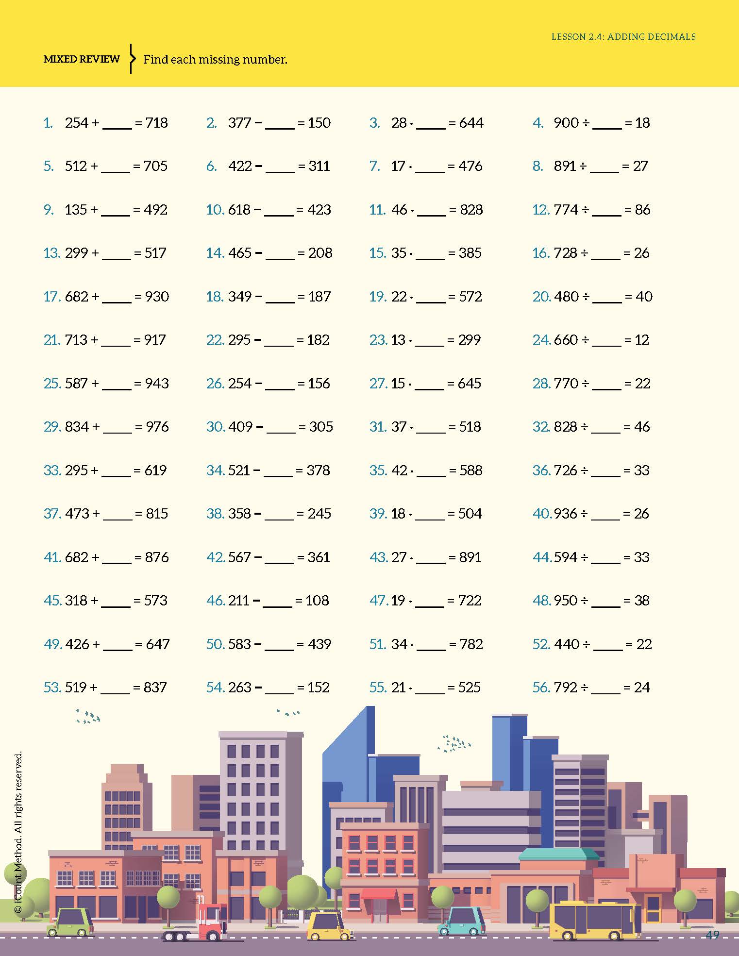 The iCount Method® Level Purple Math Textbook, Premium Edition (Hardcover)