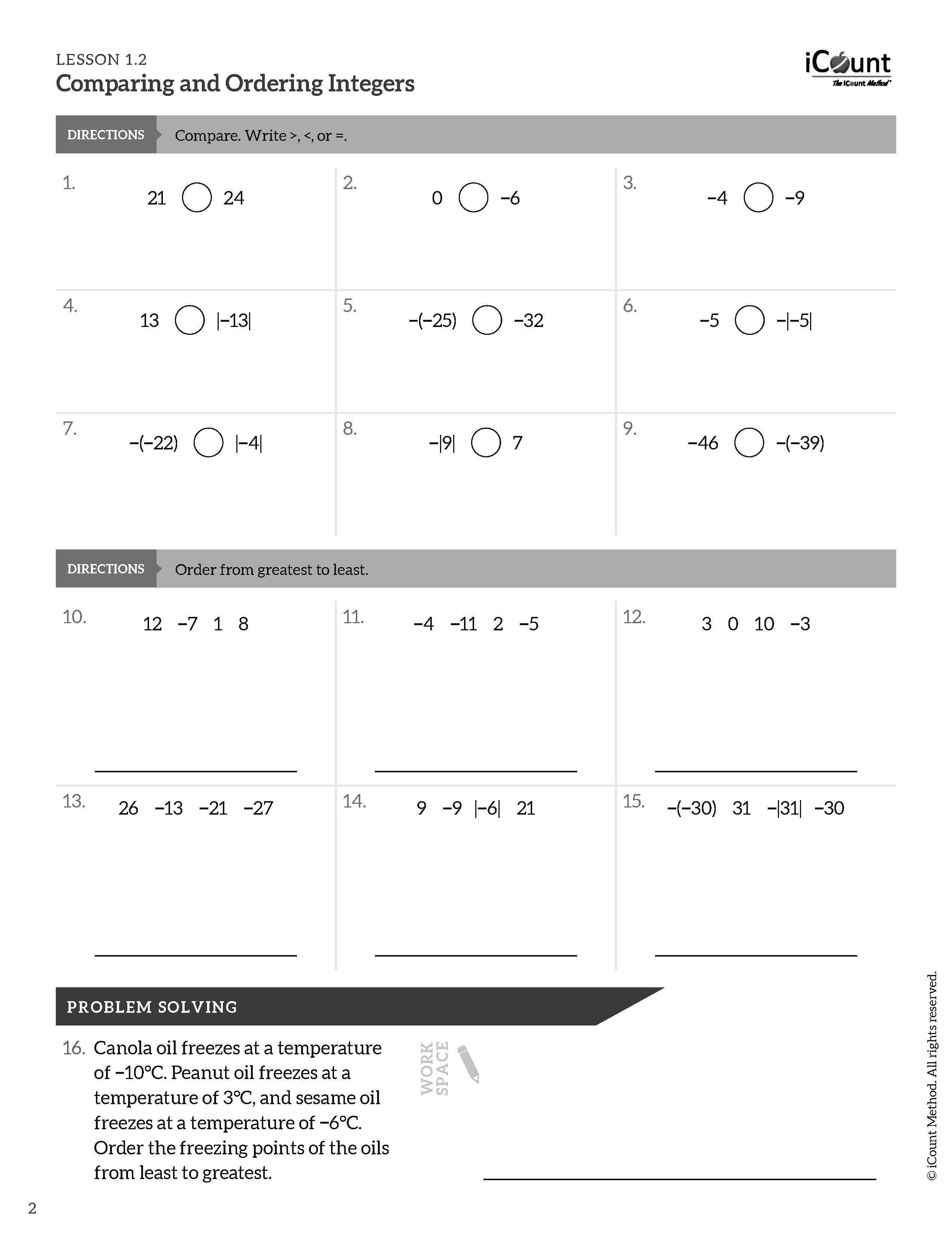 The iCount Method® Level Purple Homework Book, Premium Edition