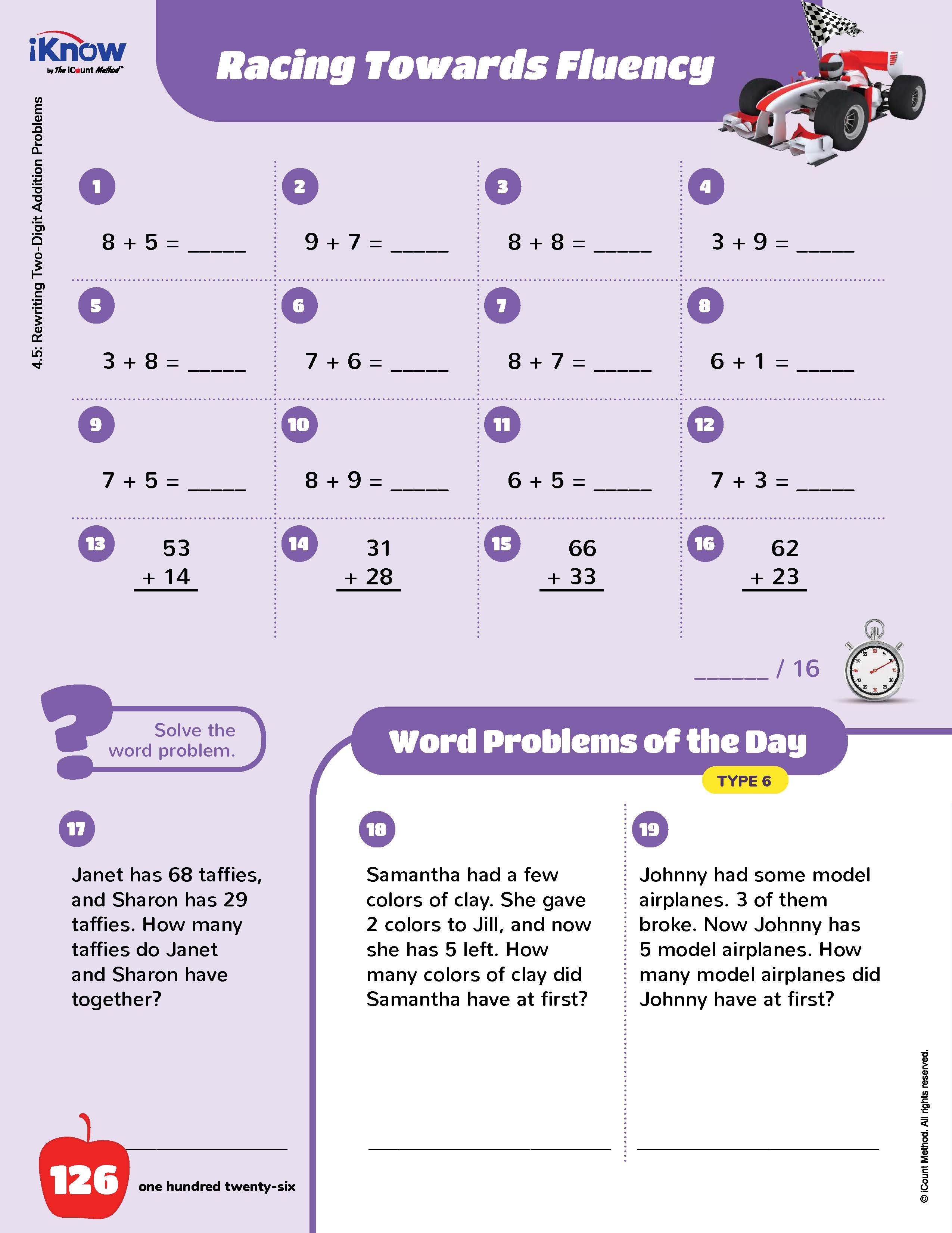 The iKnow by iCount Method® Green Edition, Math Workbook