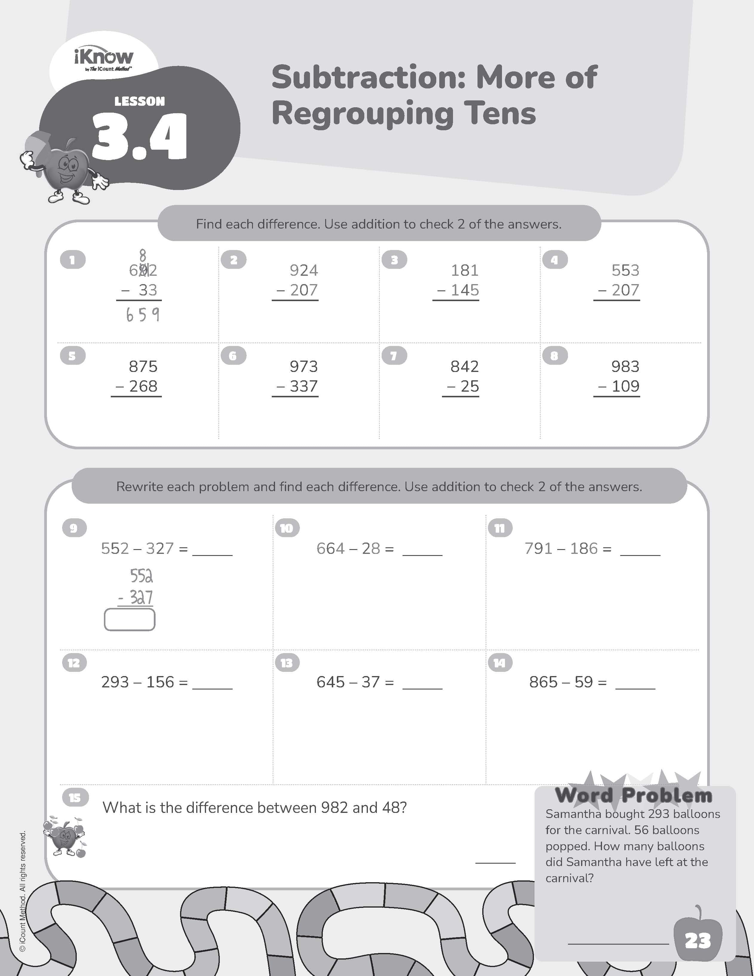 The iKnow by iCount Method® Brown Edition, Homework Book