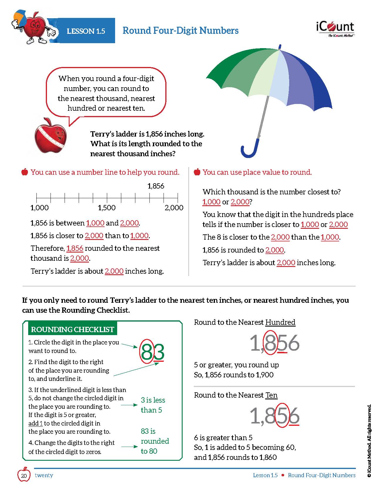 The iCount Method® Level Brown Math Book, Abridged Edition