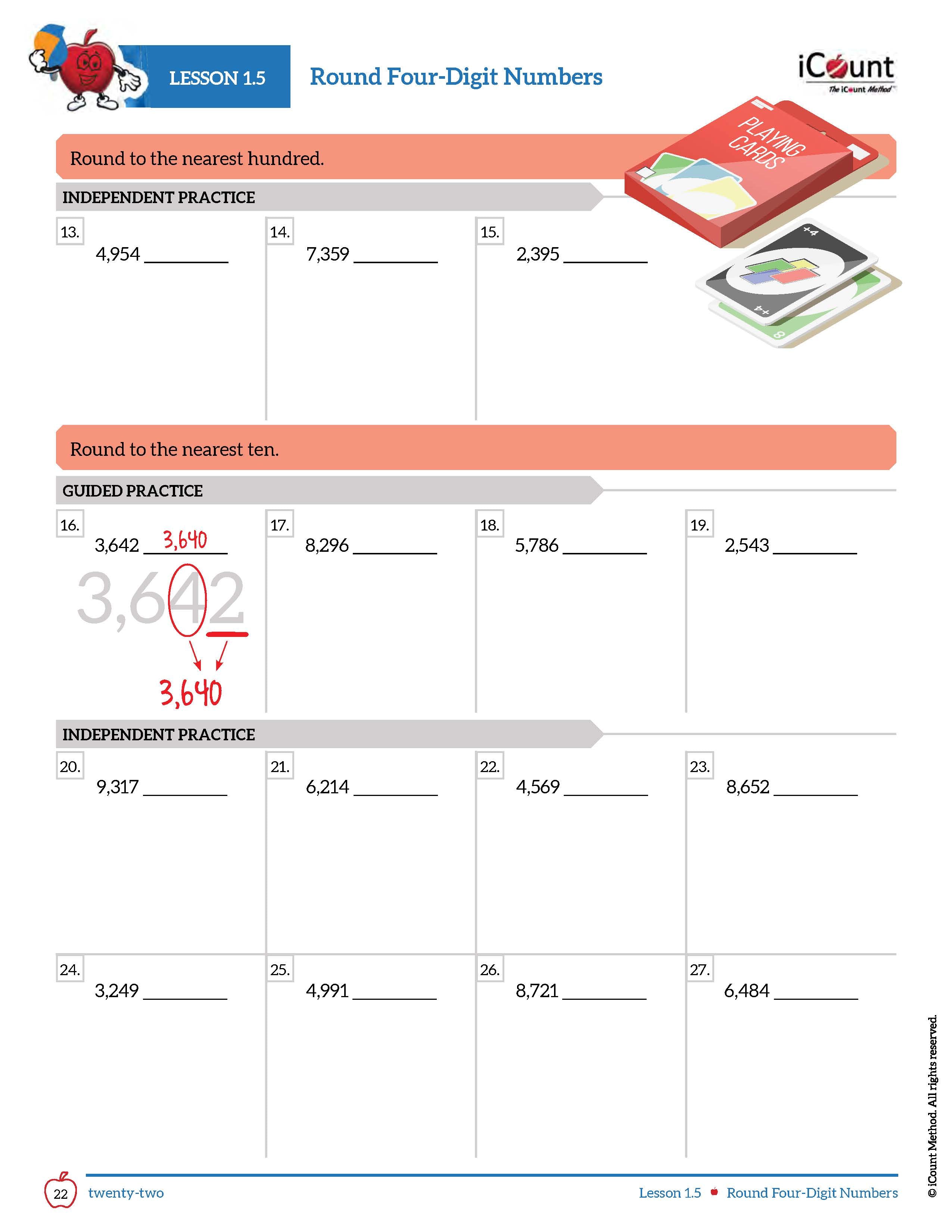The iCount Method® Level Brown Math Book, Abridged Edition