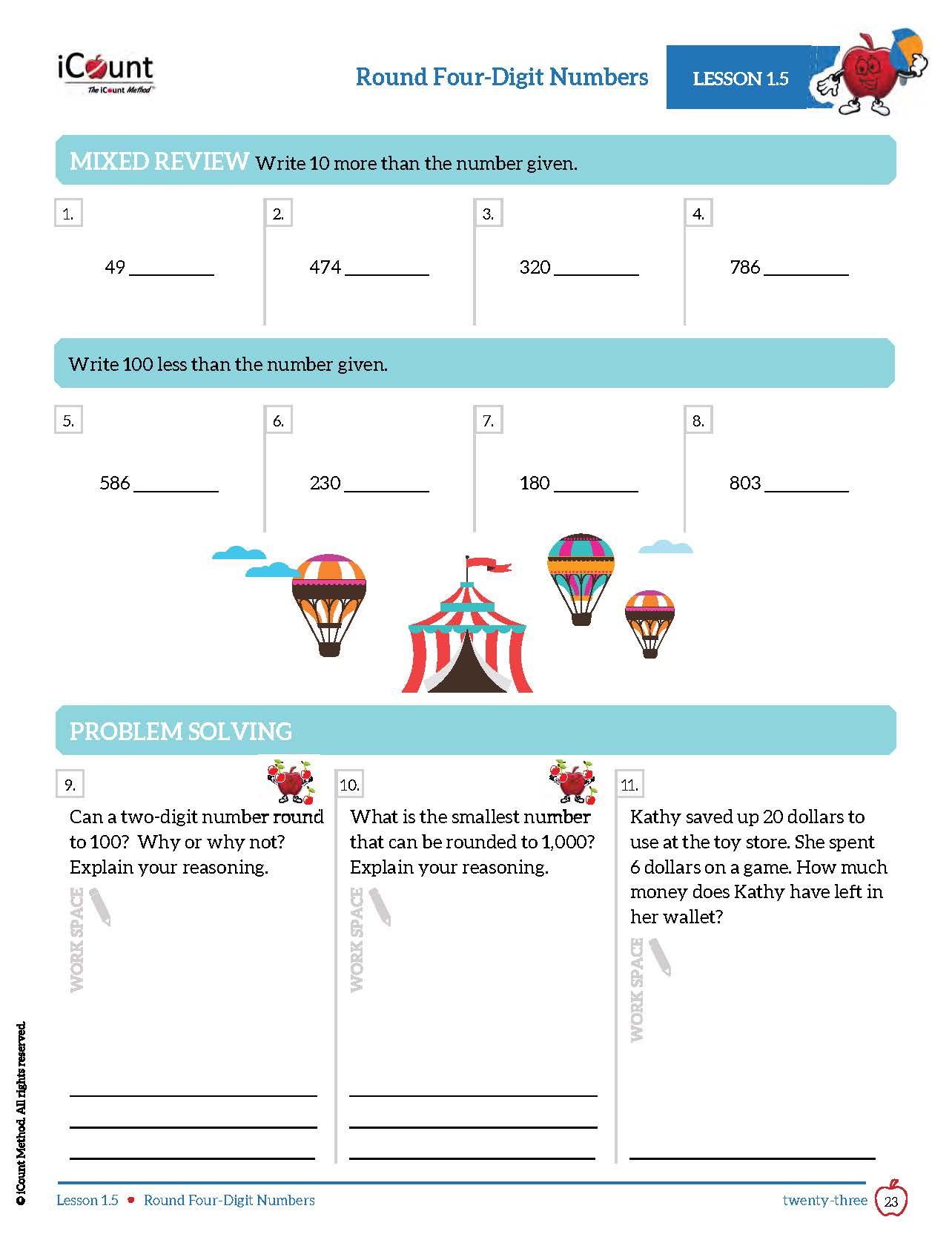 The iCount Method® Level Brown Math Book, Abridged Edition