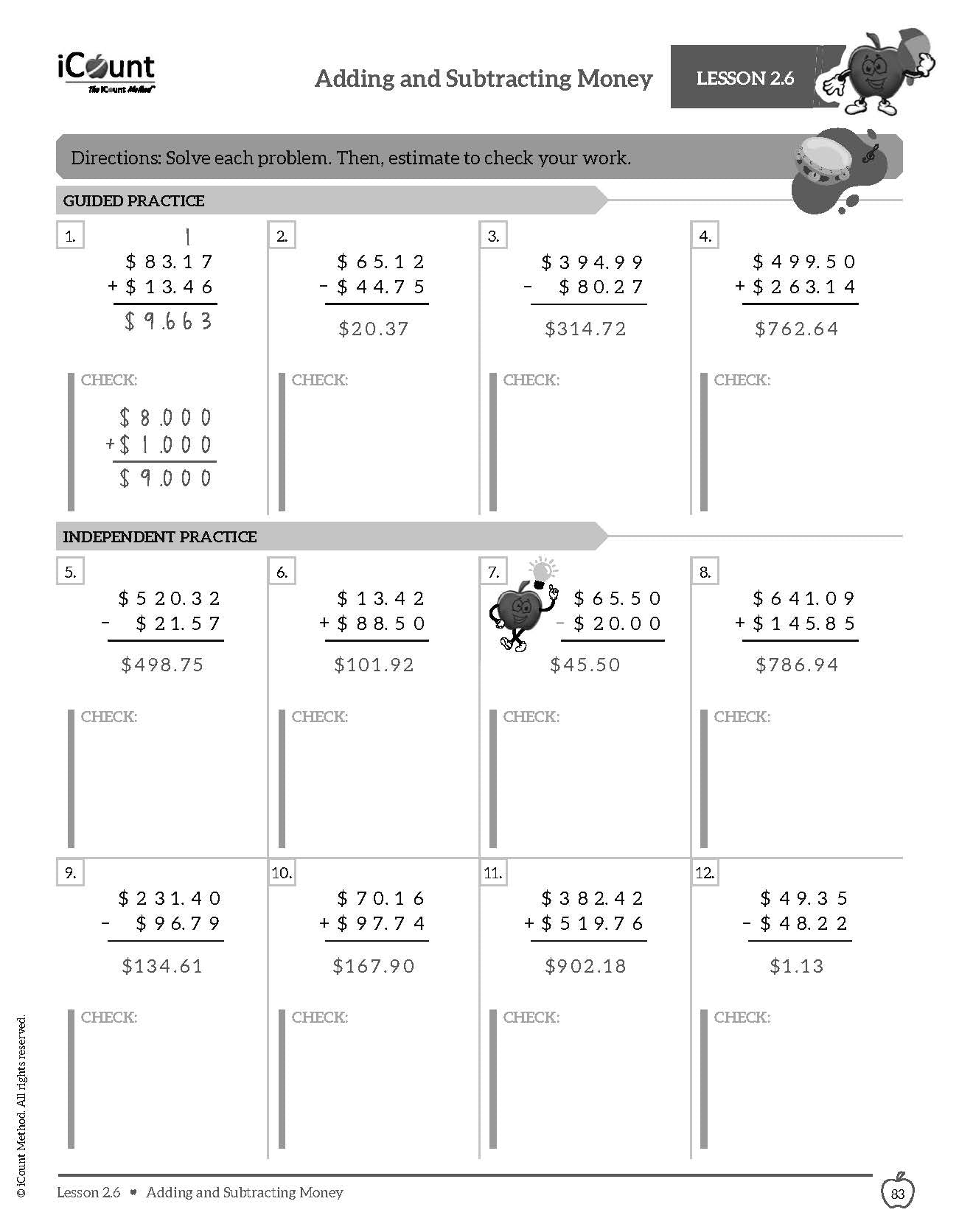Teacher's Guide for the iCount Method® Level Black Math Book, Basic Edition