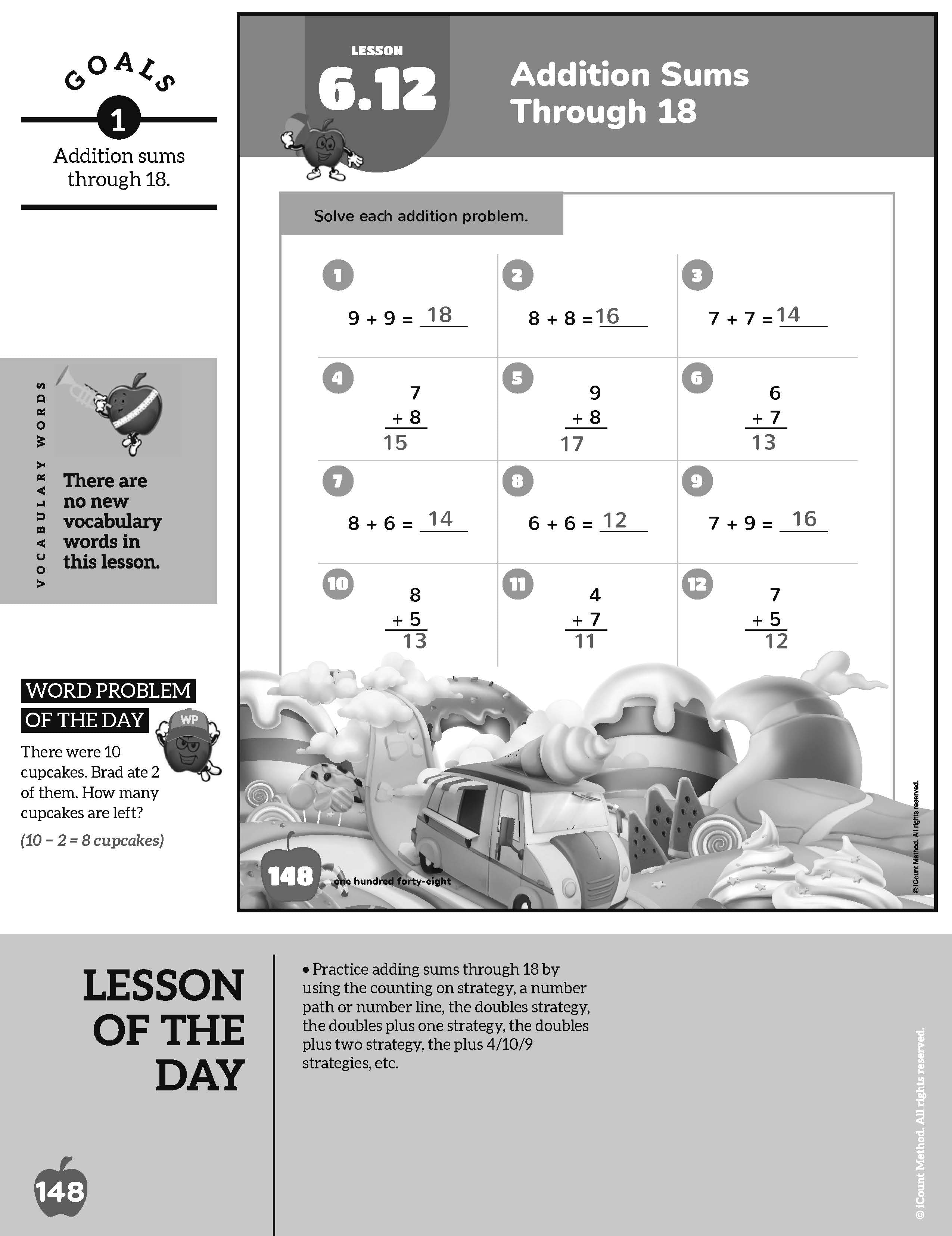Teacher's Guide for the iCount Method® Level Red Math Book, Classic Edition, 2.0