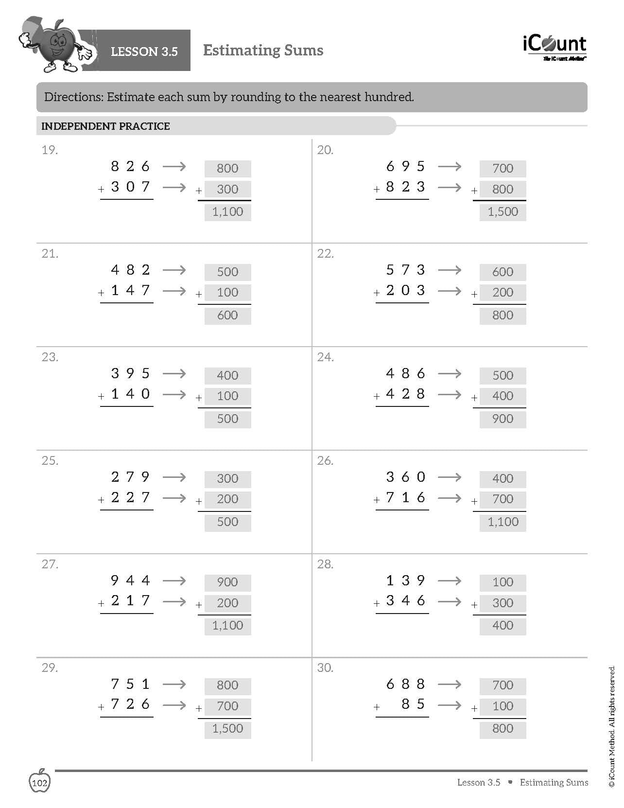 Teacher's Guide for the iCount Method® Level Brown Math Book, Basic Edition