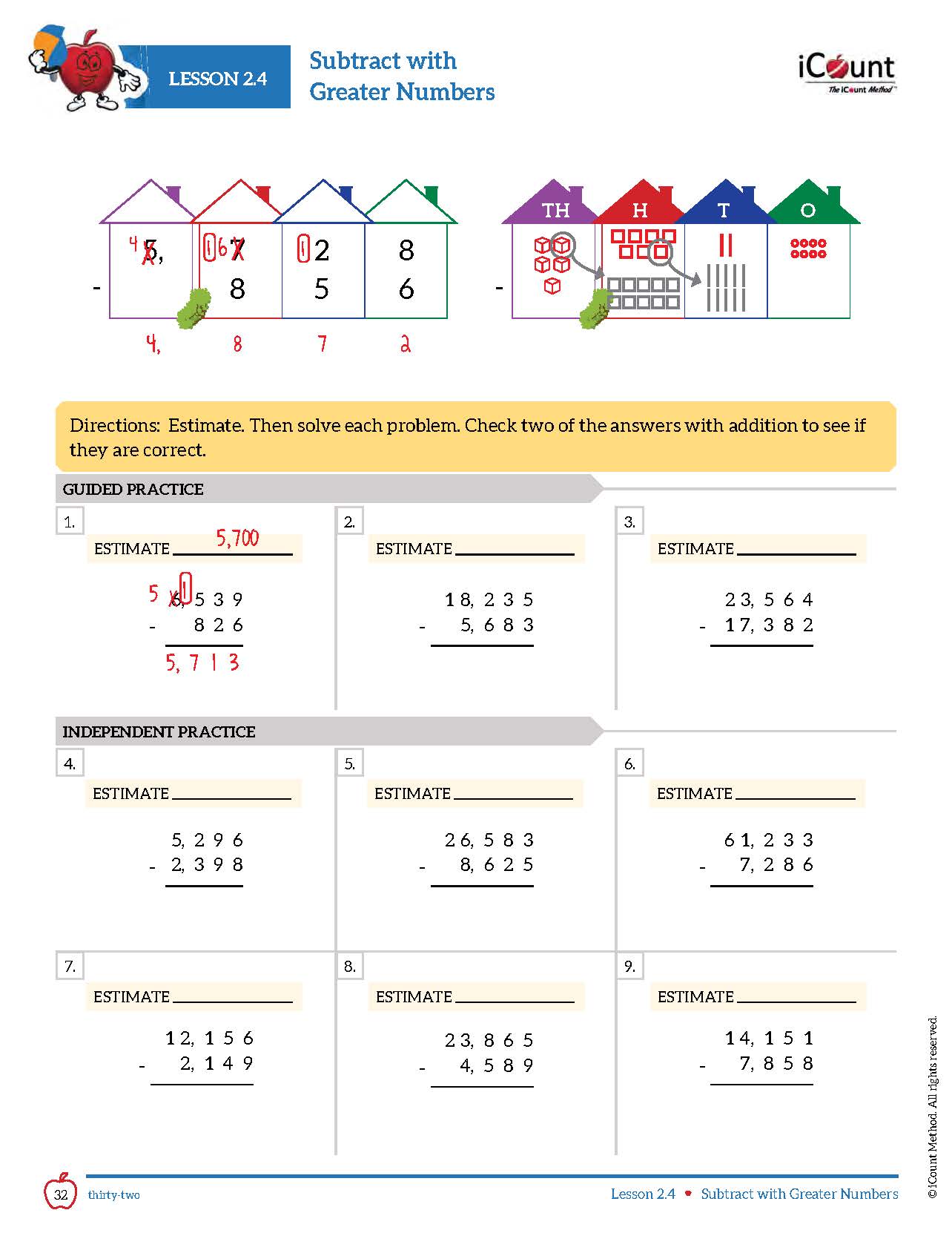 The iCount Method® Level Gray Math Book, Abridged Edition