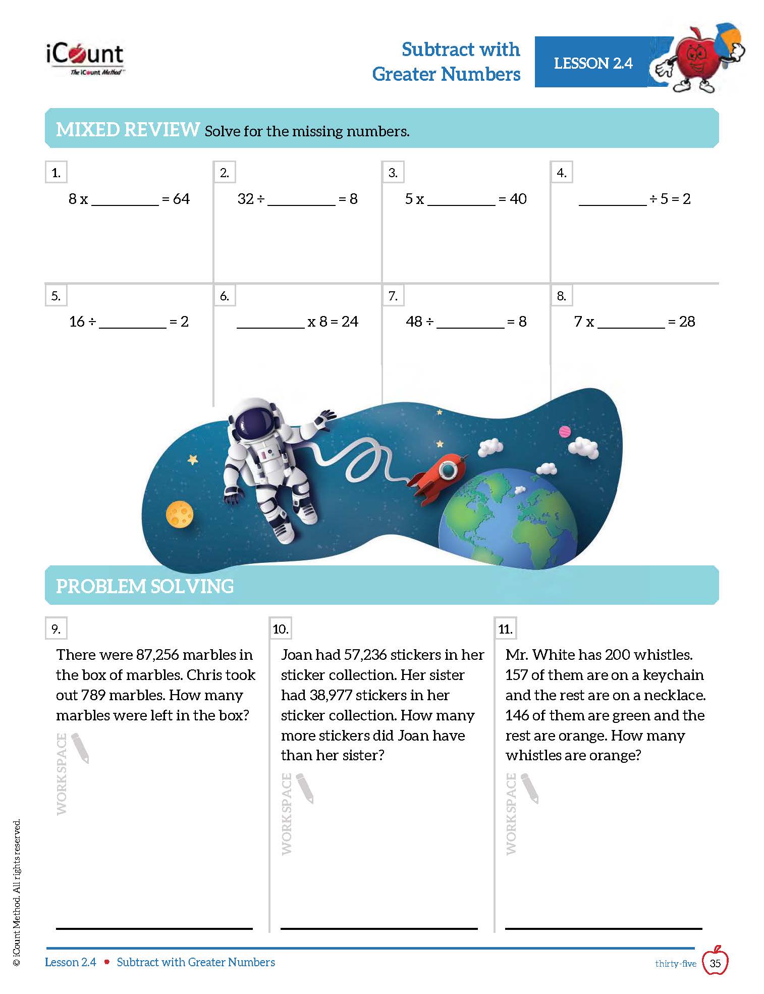 The iCount Method® Level Gray Math Book, Abridged Edition