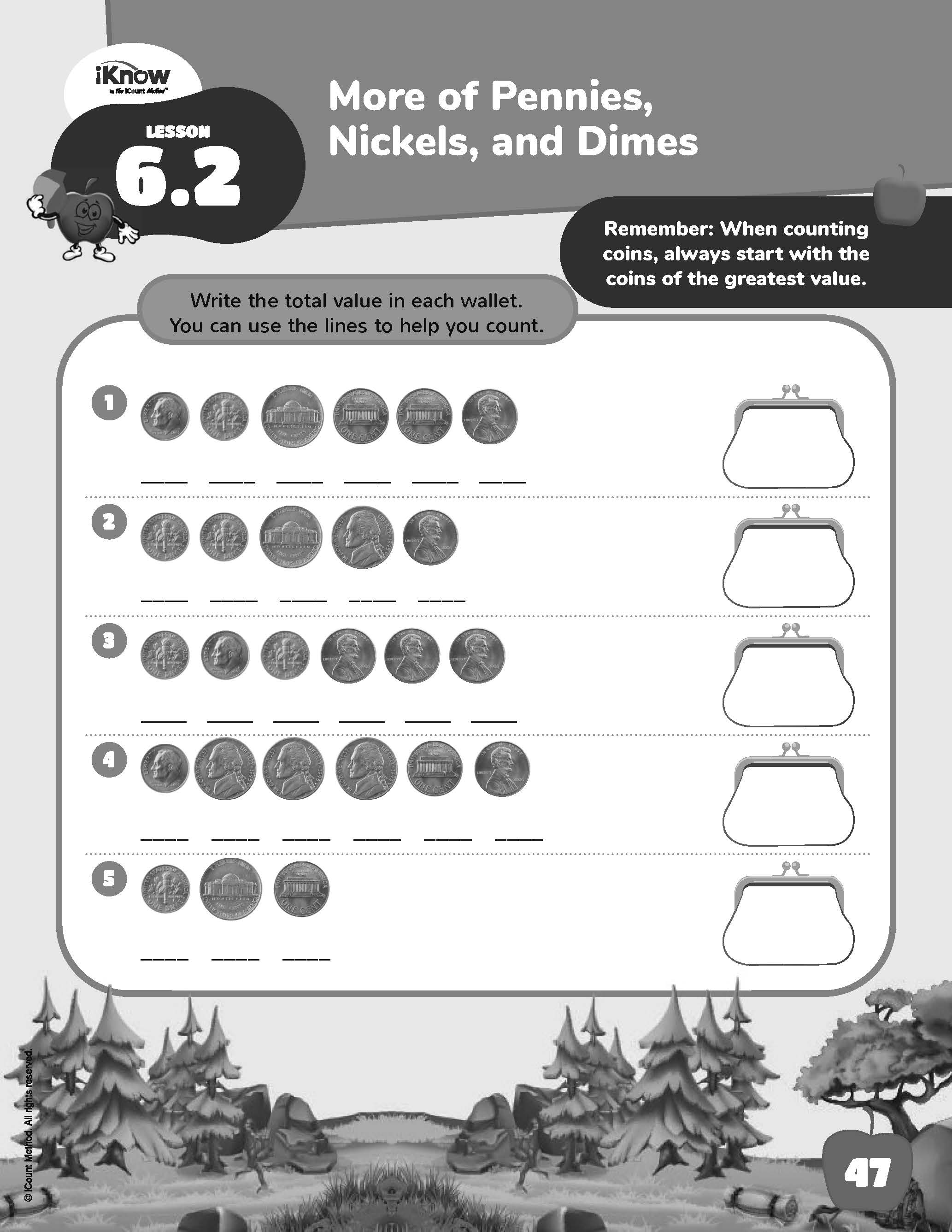 The iKnow by iCount Method® Green Edition, Math Homework Book