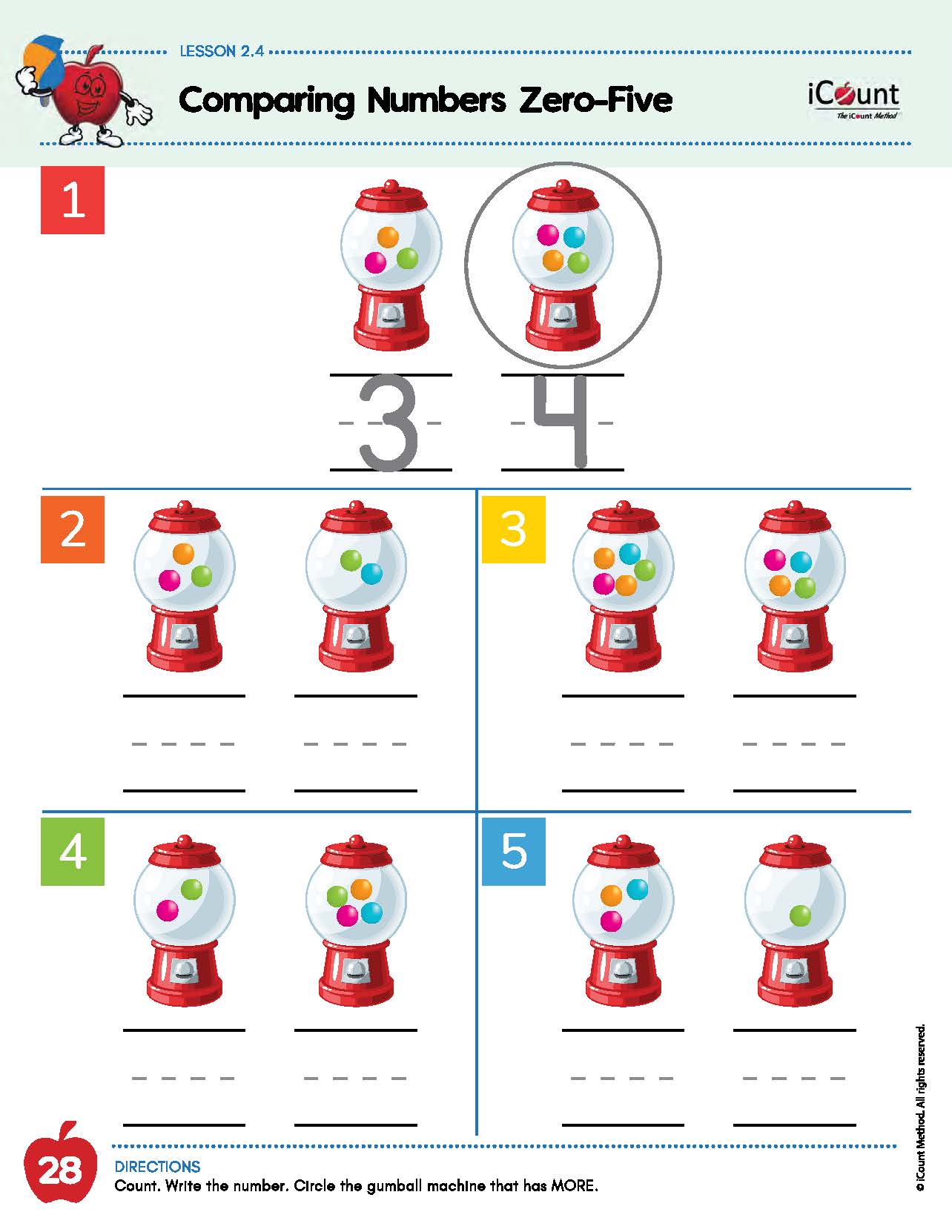 The iCount Method® Level Pink Math Book, Premium Edition, 2.0