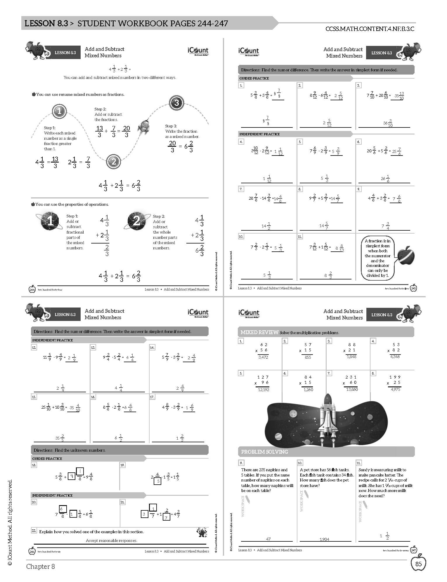 Teacher's Guide for the iCount Method® Level Gray Math Book, Abridged Edition
