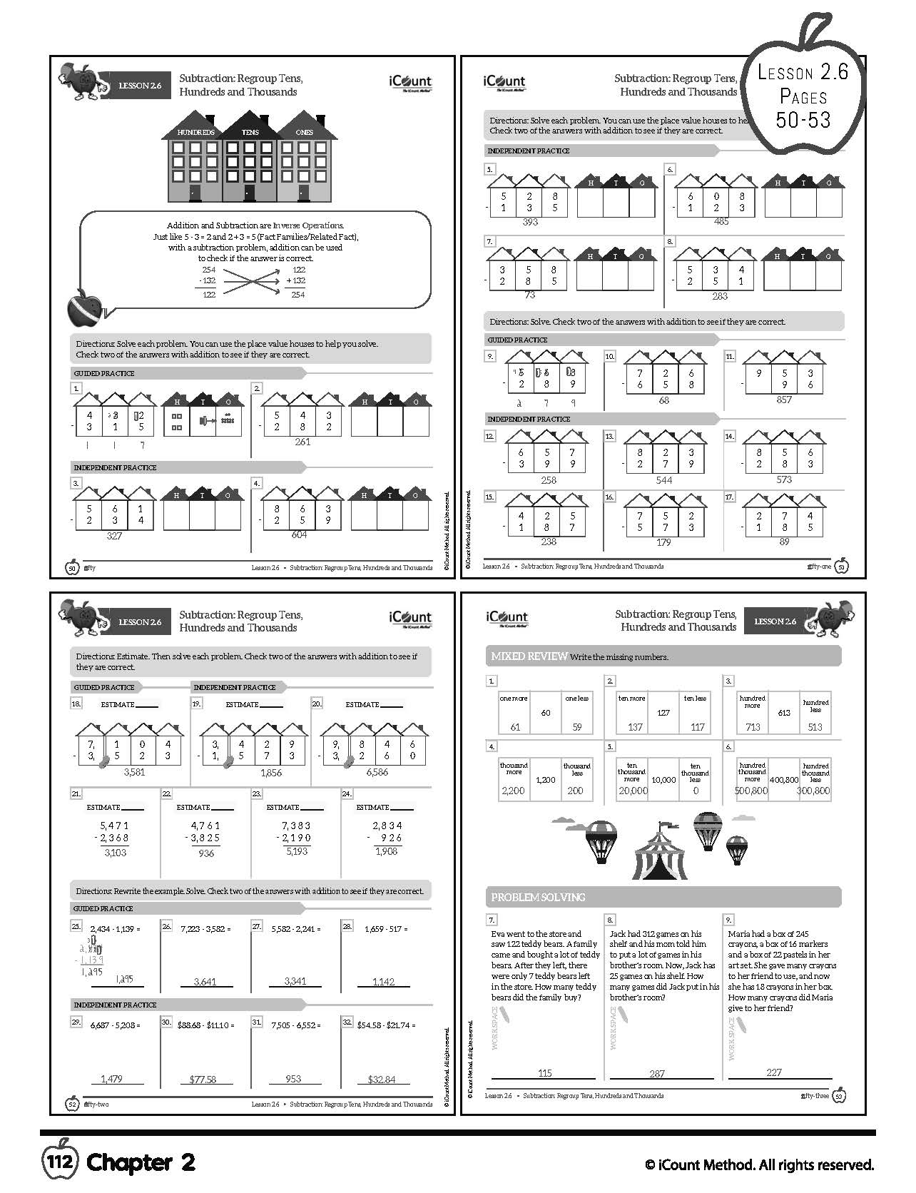 Teacher's Guide for the iCount Method® Level Brown Math Book, Abridged Edition