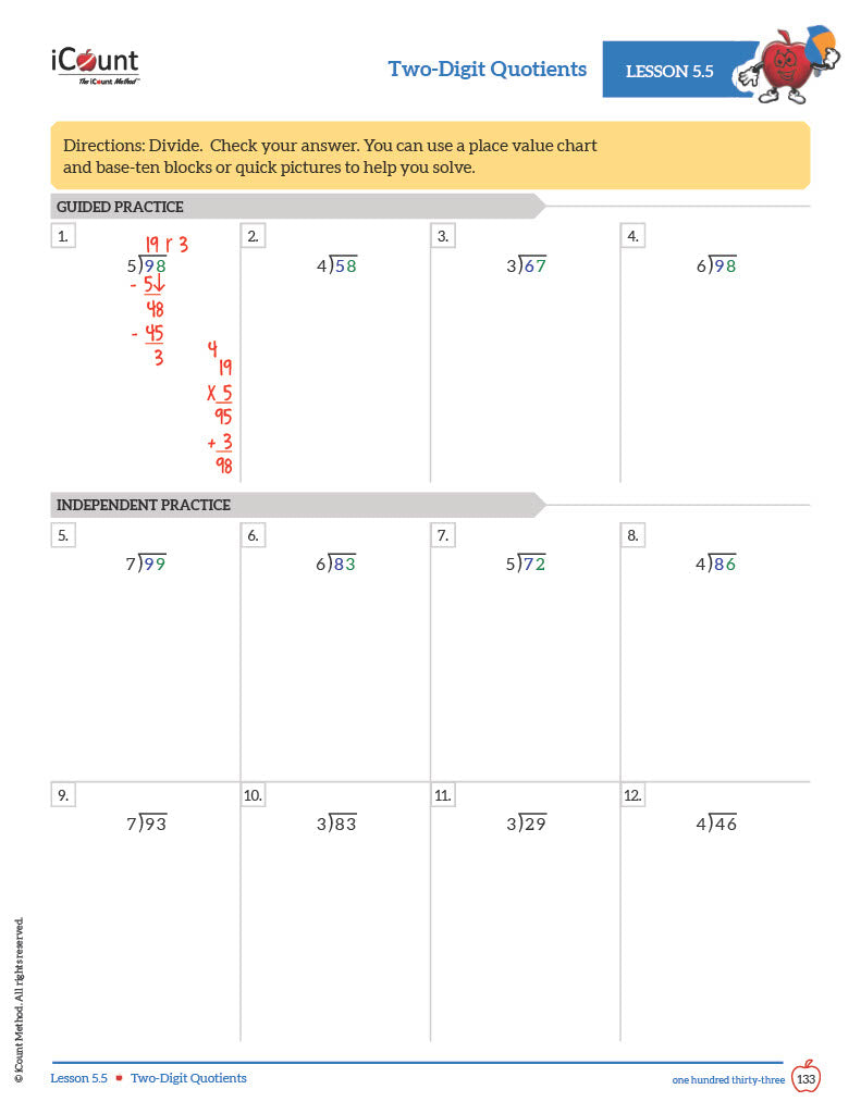 Level Gray Math Workbook, Abridged Line image 2