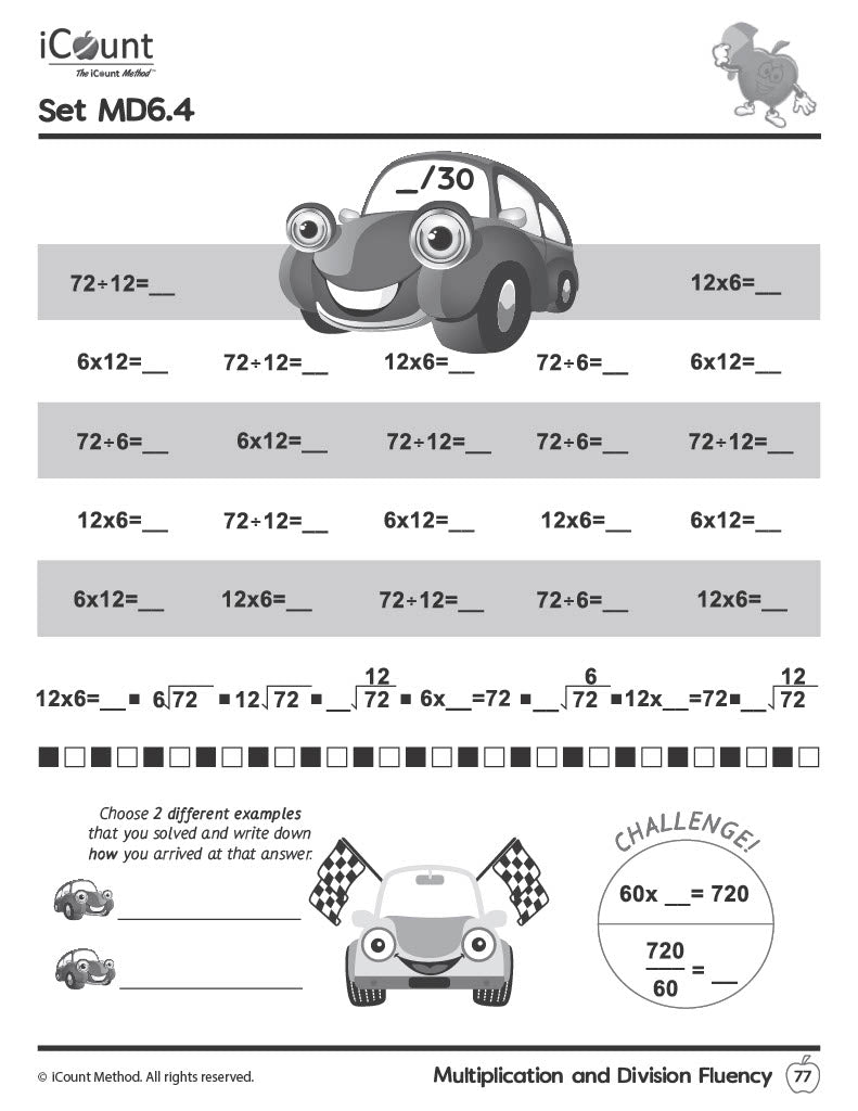 Multiplication & Division Fluency Workbook, Fluency Series image 1