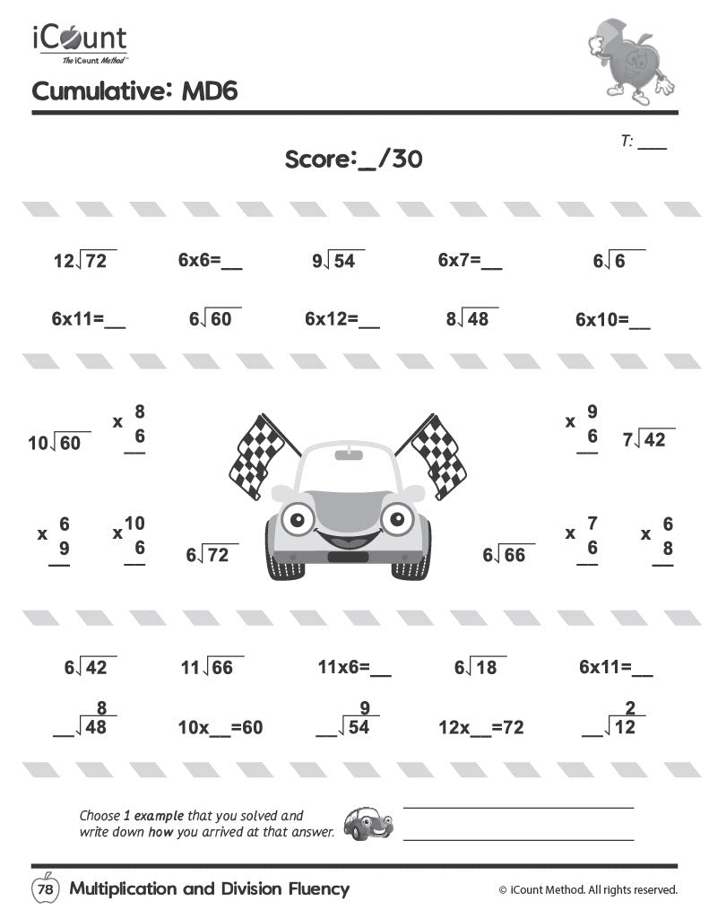 Multiplication & Division Fluency Workbook, Fluency Series image 2