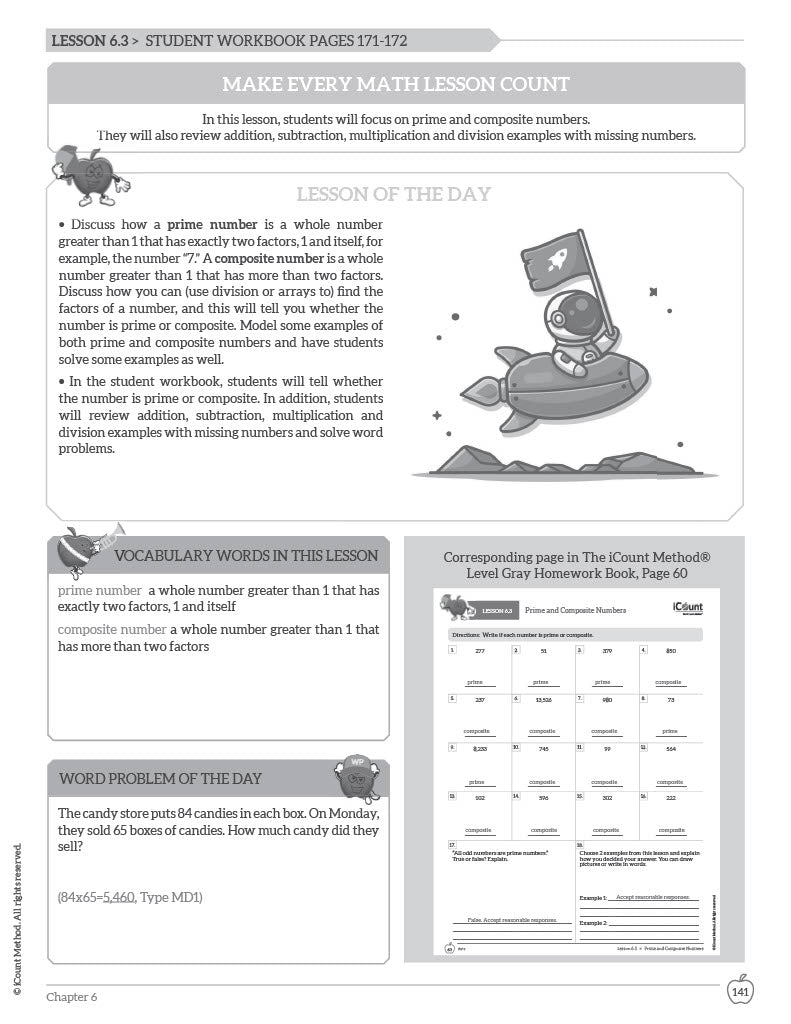 Level Gray Teacher's Edition Math Book, Premium Line image 4