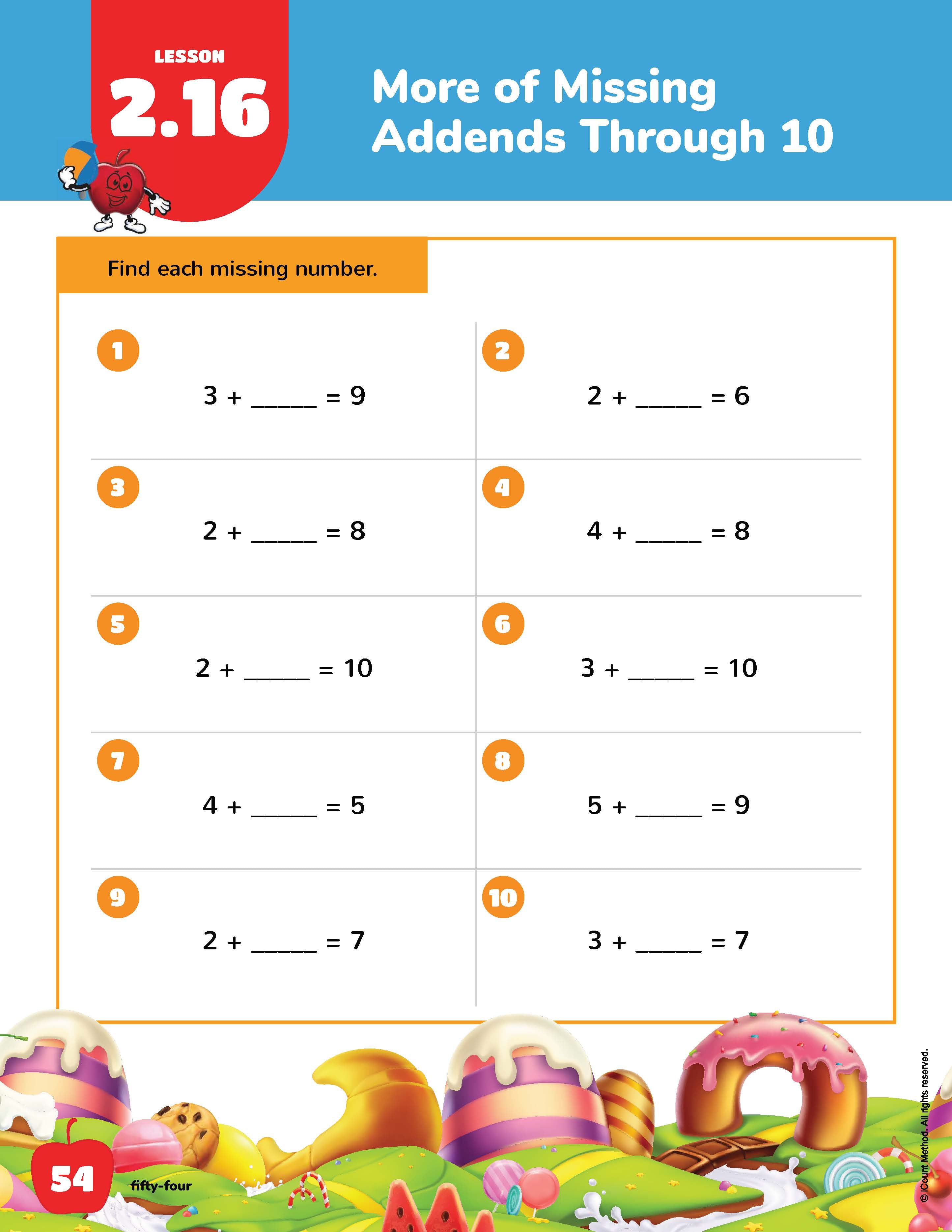 The iCount Method® Level Red Math Book, Classic Edition, 2.0