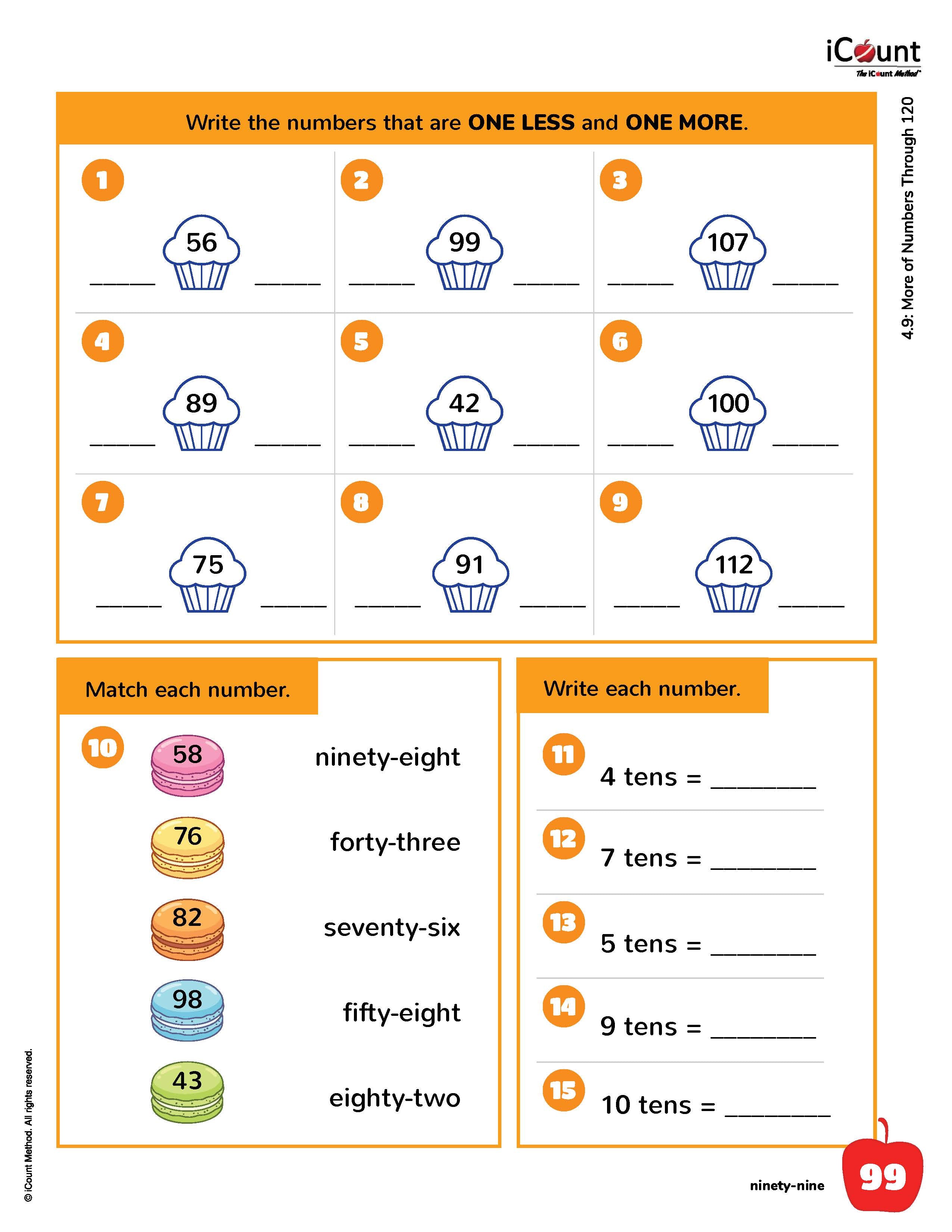 The iCount Method® Level Red Math Book, Classic Edition, 2.0