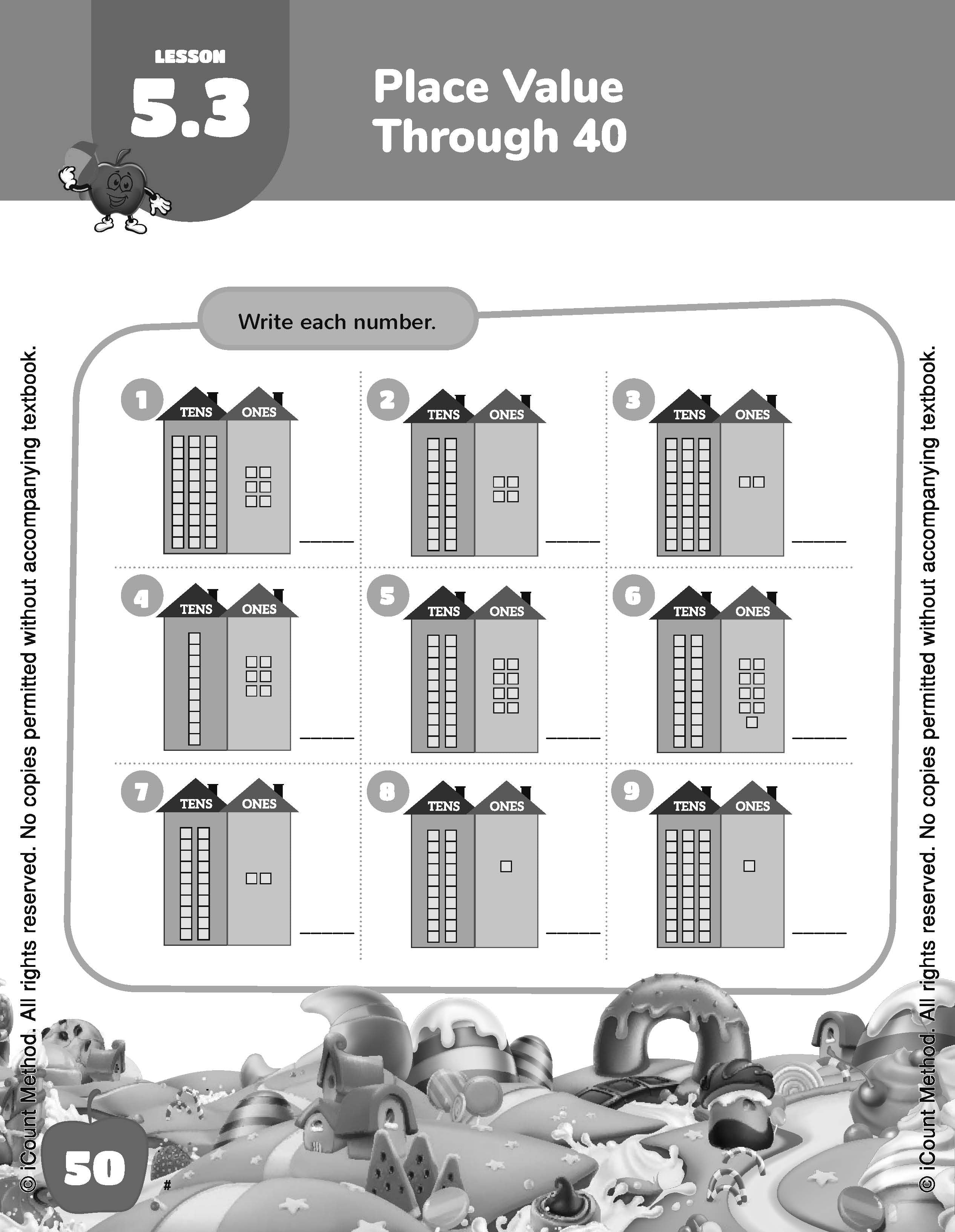 The iCount Method® Level Red Math Homework Book, Classic Edition, 2.0