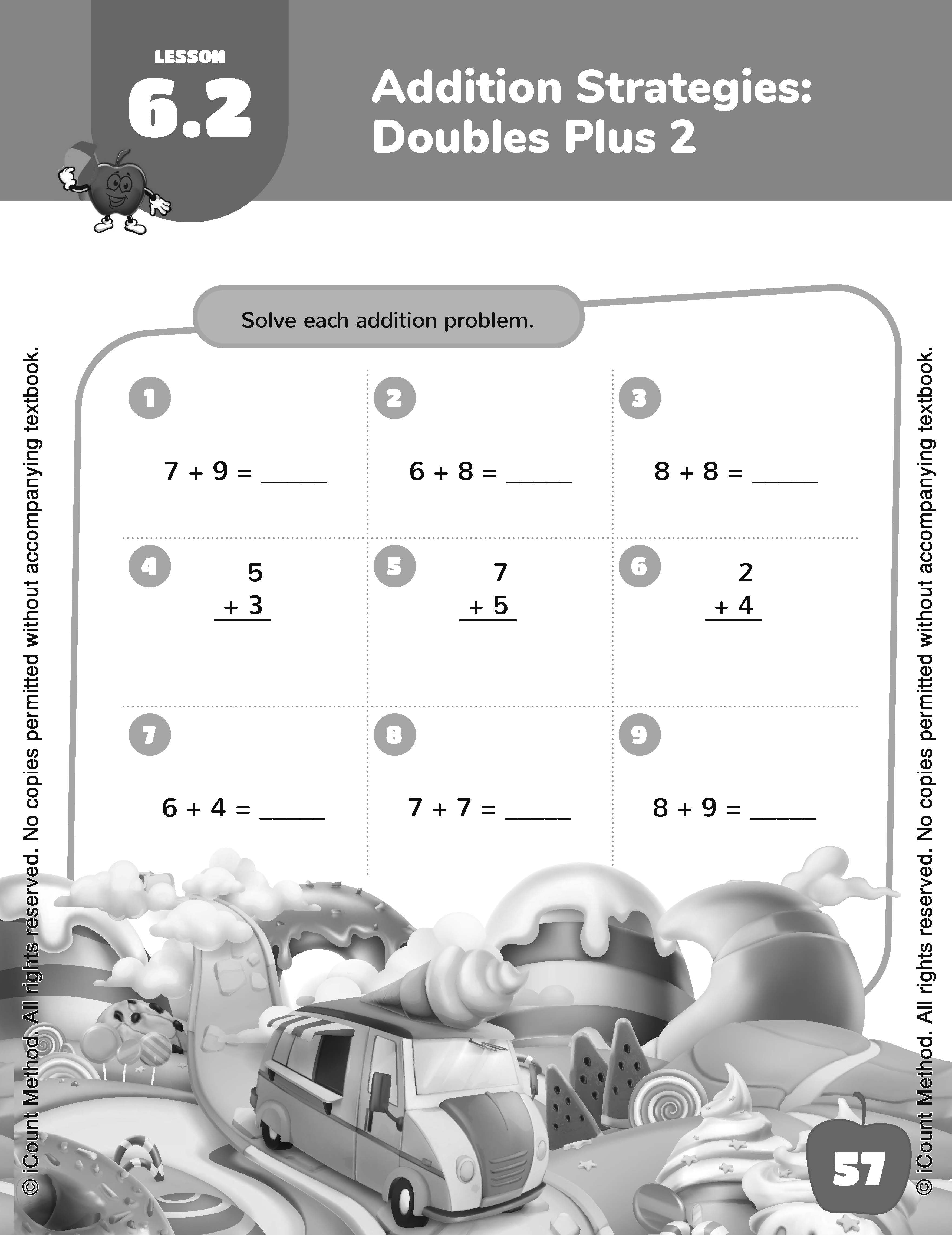 The iCount Method® Level Red Math Homework Book, Classic Edition, 2.0