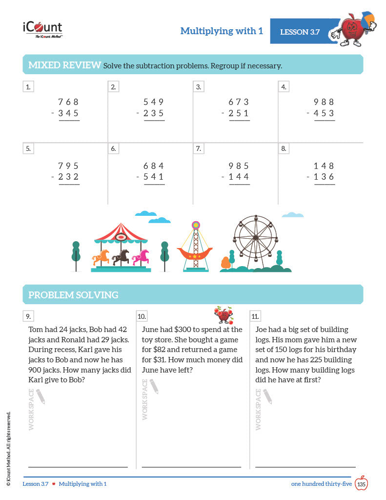 Level Brown Math Workbook, Premium Line image 5