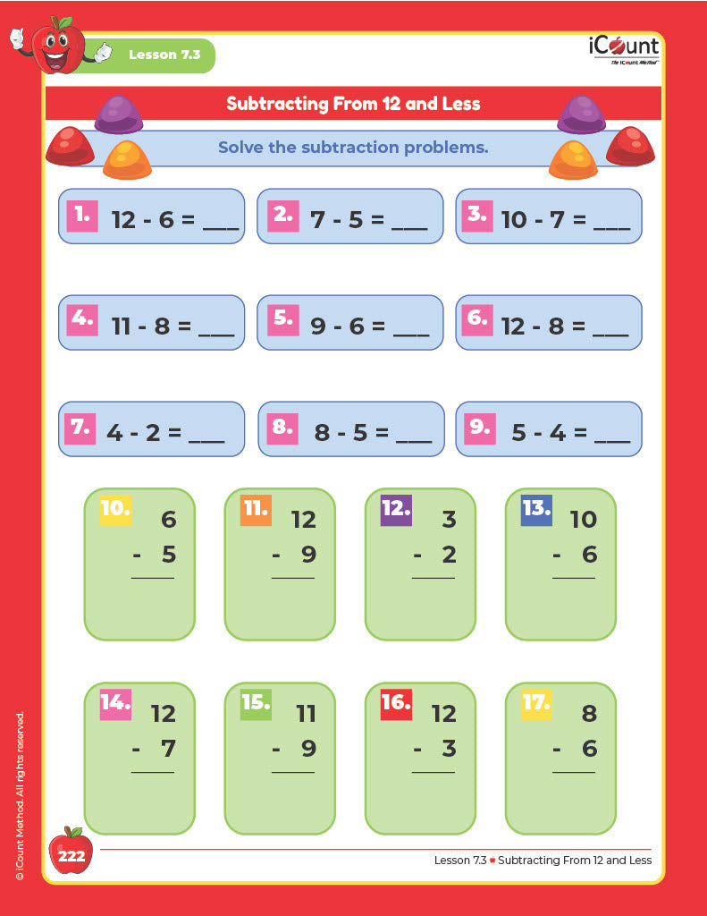 Level Red Math Workbook, Abridged Line image 3